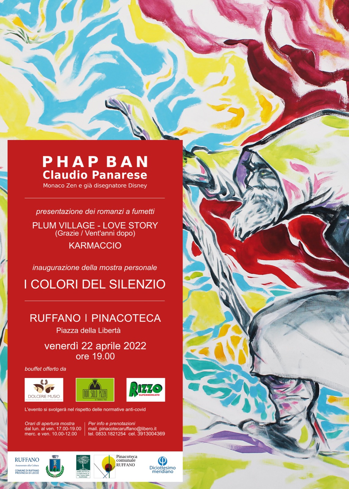 Mostra “i colori del silenzio” e libri di phap ban - claudio panarese