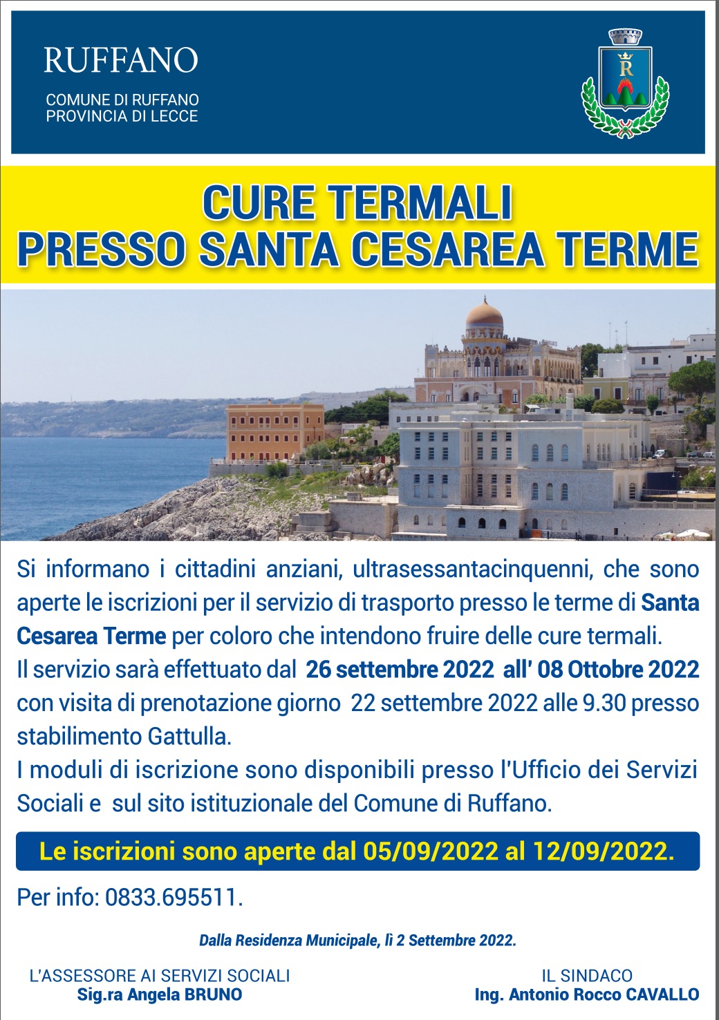 Cure termali santa cesarea terme 2022