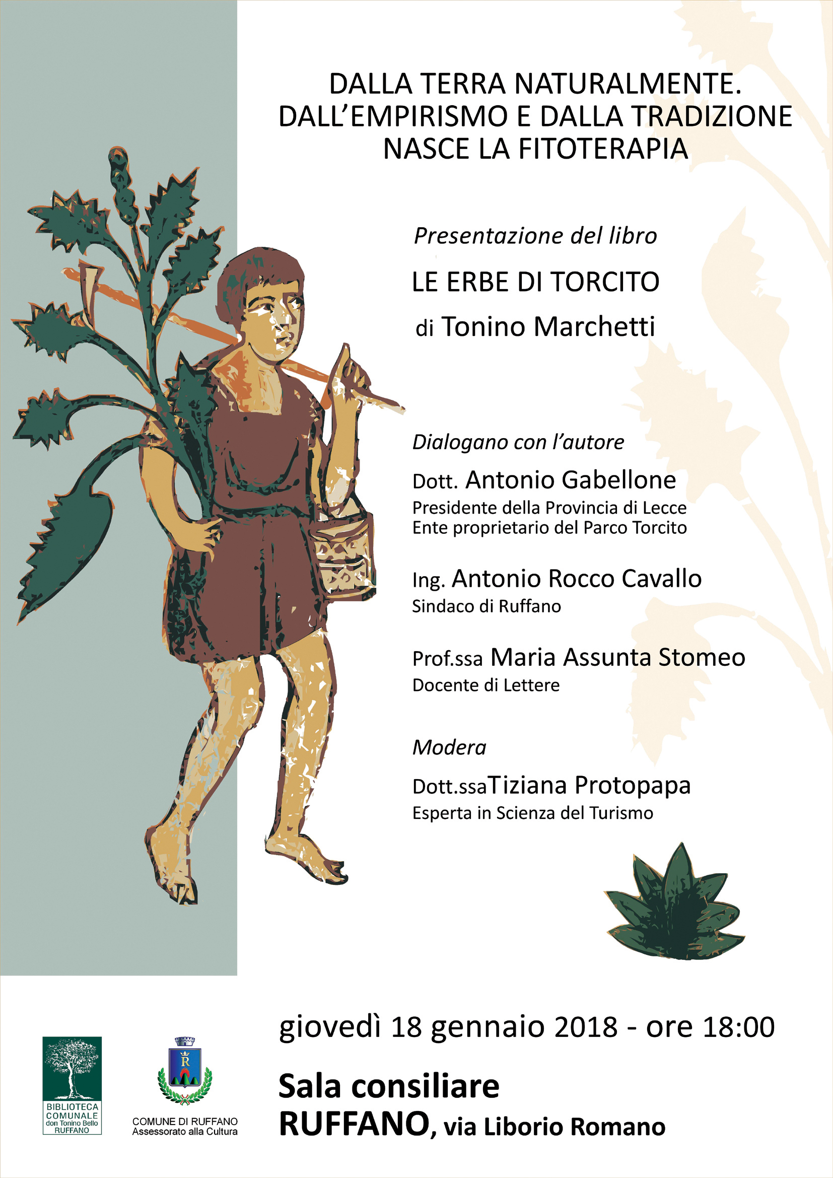 DALLA TERRA NATURALMENTE. Presentazione del libro “Le erbe di Torcito” di Tonino Marchetti
