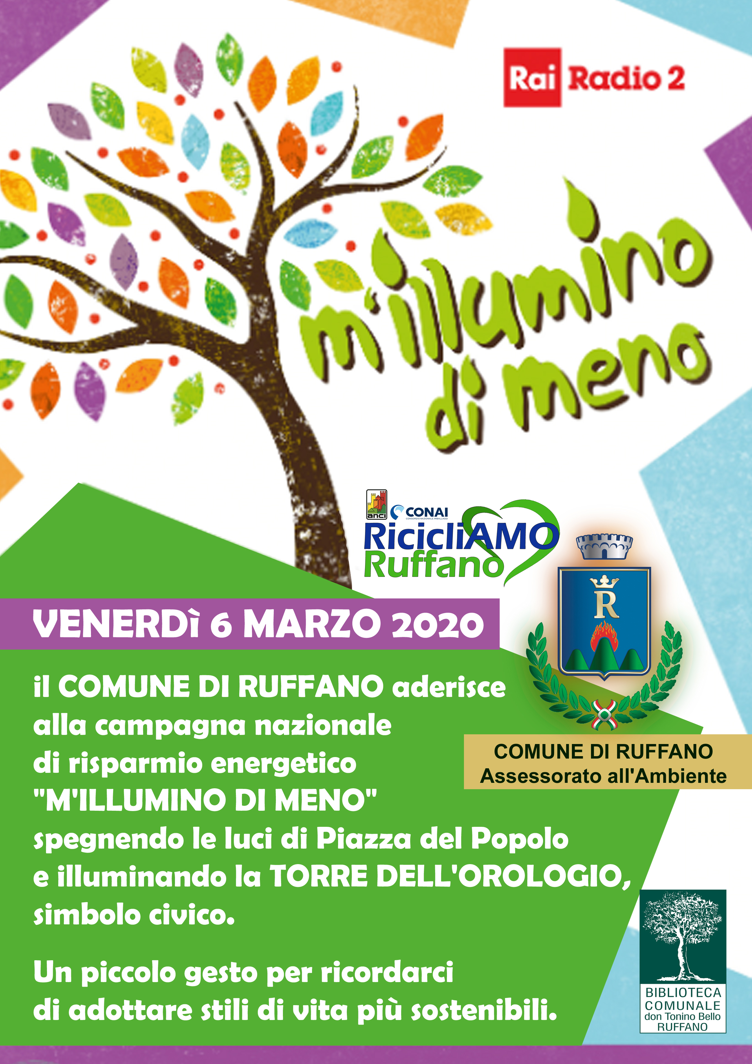 Ruffano m’illumino di meno 2020