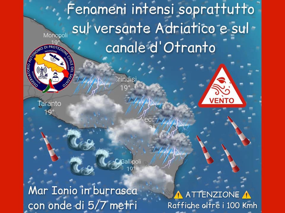 Allerta meteo - arancione
