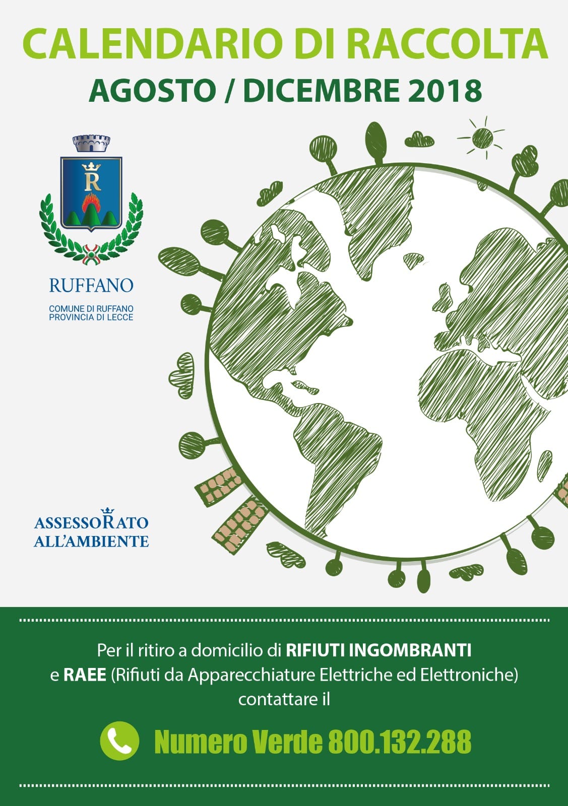 Calendario di raccolta agosto - dicembre 2018